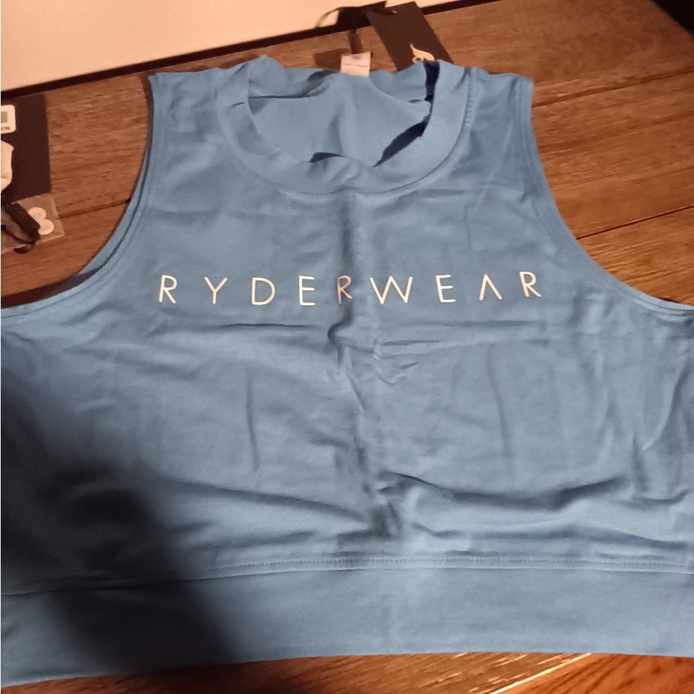 Ryderwear Sky Blue Athletic Crop Top
